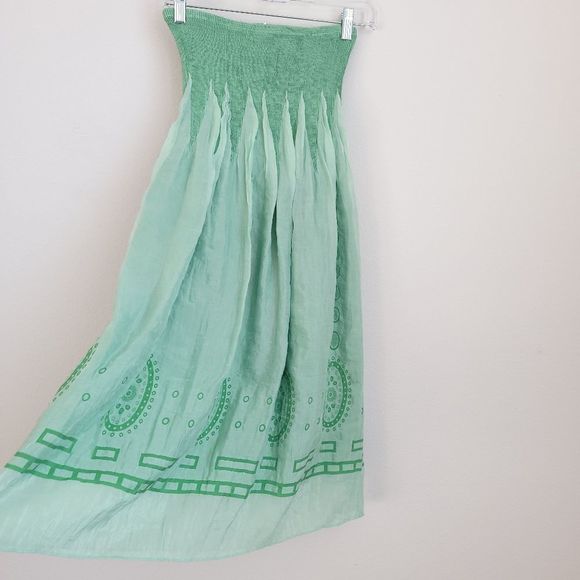 Lapis Pink Iridescent Stretch Strapless Dress  - Picture 2 of 2